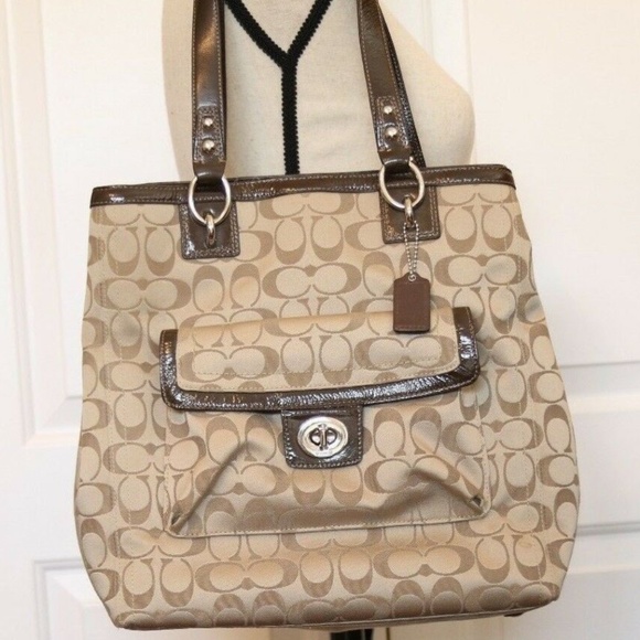 Coach Handbags - Coach LEGACY Signature C TurnLock Jacquard Purse